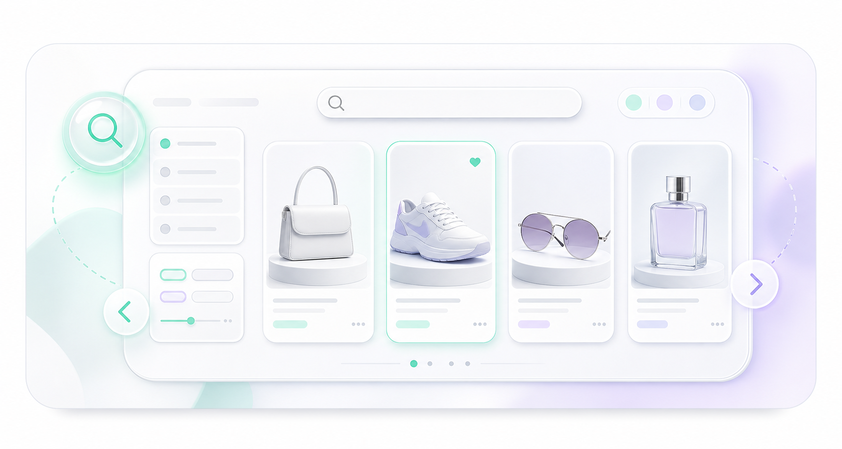Product discovery interface illustration