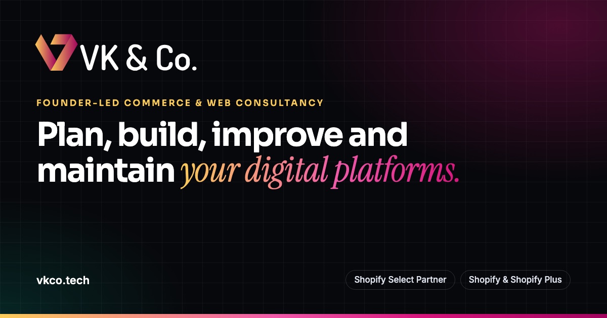 Shopify Growth Sprints for DTC Brands | VK & Co Tech