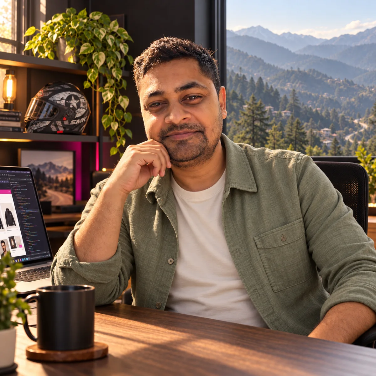 Virender Kumar, founder of VK & Co. Tech, at his desk
